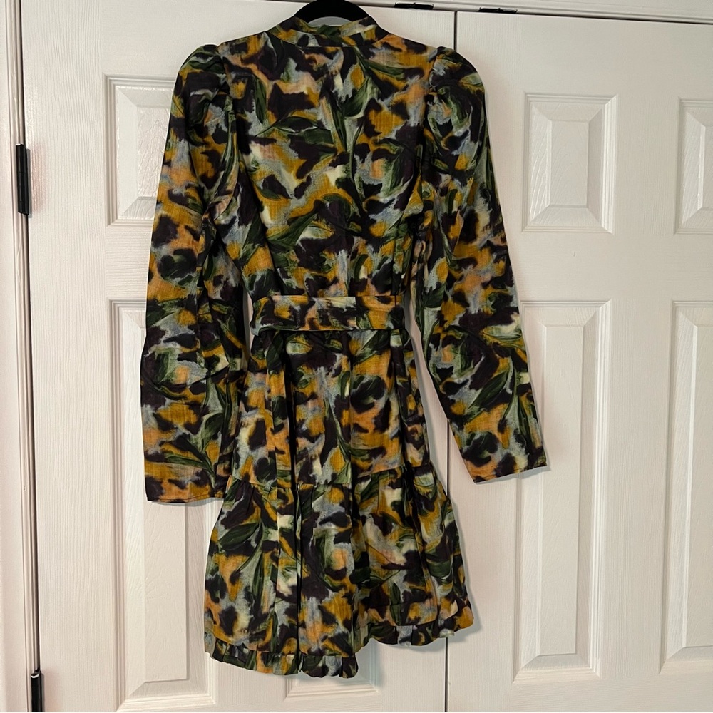 NWT Marie Oliver Velma Mini Dress in Tiger Lily, Size XS - Picture 7 of 7